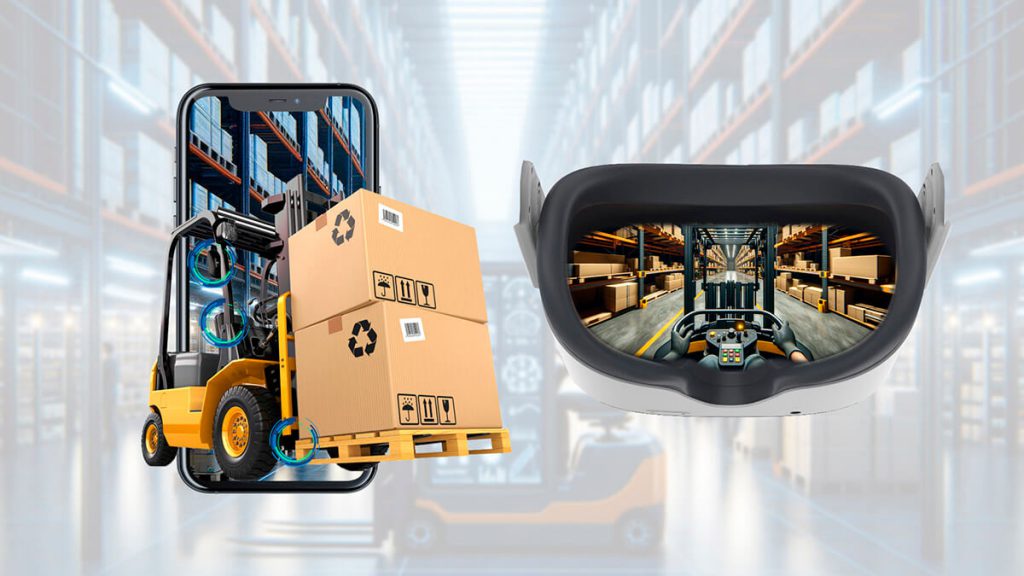 Capacitación en operación de montacargas con realidad virtual y aumentada