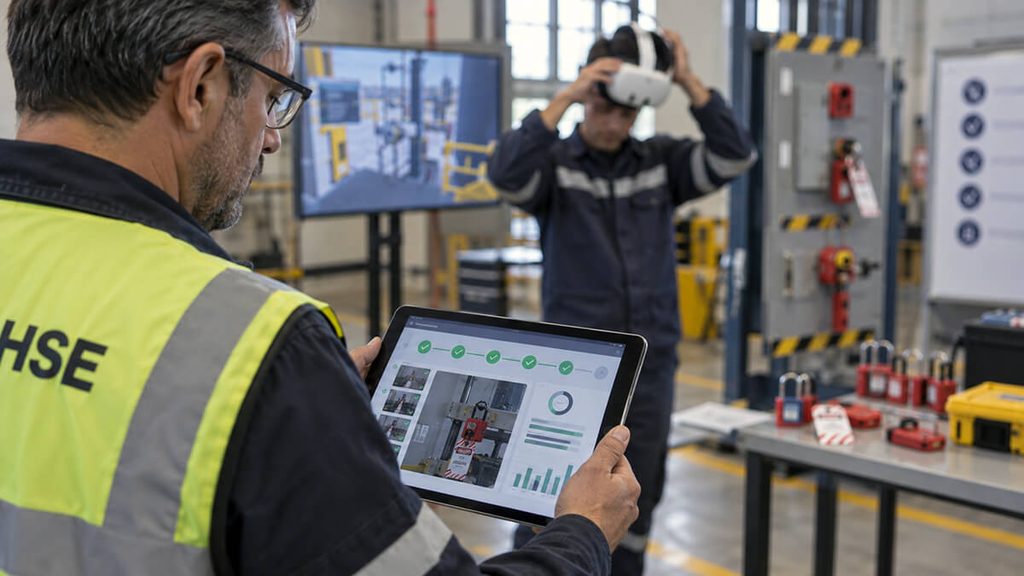 Evaluación de una capacitación LOTO con realidad virtual