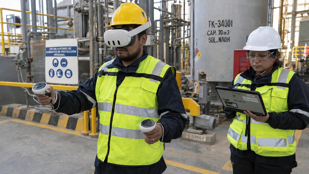 Piloto de capacitación con realidad virtual en seguridad industrial
